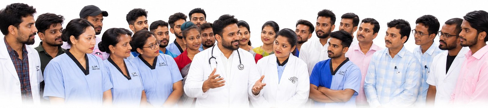 The doctors and nursing team at CM Hospital, Patna